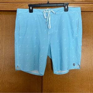 CG Habitats Super-Comfy 305 Lounge Fit Board Shorts Blue Size 36 Swim Beach